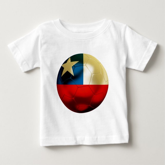 T-shirt Pour Bébé Le football du Chili (Devant)