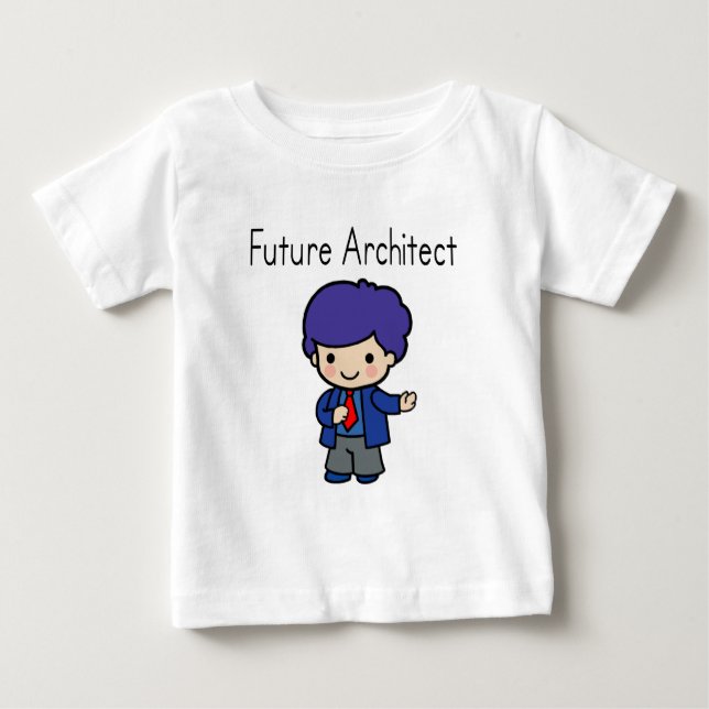 T-shirt Pour Bébé Le futur architecte du garçon (Devant)