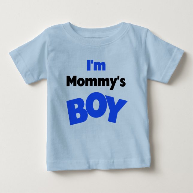 T-shirt Pour Bébé Le garçon de maman (Devant)