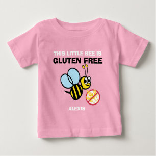 T-shirt Pour Bébé Le gluten personnalisé gaffent librement la