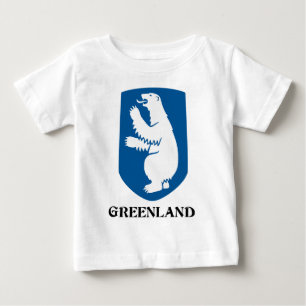 T-shirt Pour Bébé Le GROENLAND - emblème/symbole/manteau des