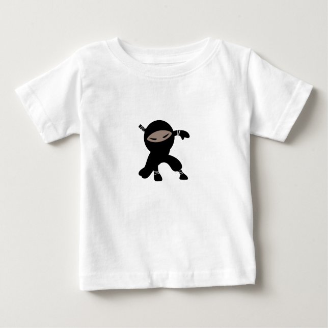 T-shirt Pour Bébé Le Guerrier de la petite Ninja (Devant)