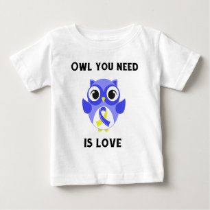 T-shirt Pour Bébé Le hibou que vous avez besoin est amour,
