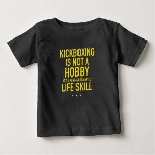 T-shirt Pour Bébé Le kickboxing n'est pas une habileté hobby jaune