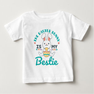 T-shirt Pour Bébé Le Lapin De Pâques Est Mon Bestie