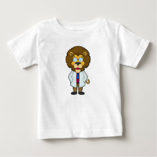T-shirt Pour Bébé Le manteau du docteur Lion