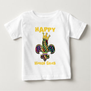 T-shirt Pour Bébé Le mardi gras Fleur célèbre