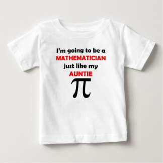 T-shirt Pour Bébé Le mathématicien aiment ma tante