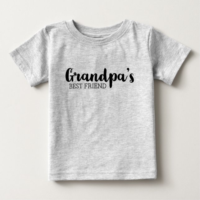 T-shirt Pour Bébé Le meilleur ami de grand-père (Devant)