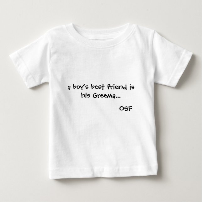 T-shirt Pour Bébé Le meilleur ami d'un garçon est son Greema (Devant)