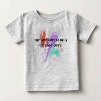 T-shirt Pour Bébé Le meilleur endroit est Oma et Opa's