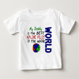 T-shirt Pour Bébé Le meilleur pilote de ligne aérienne en monde 2
