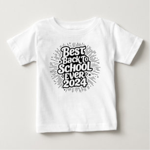 T-shirt Pour Bébé Le Meilleur Retour À L'École En 2024 Design