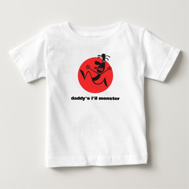 T-shirt Pour Bébé "le monstre de papa" (Devant)