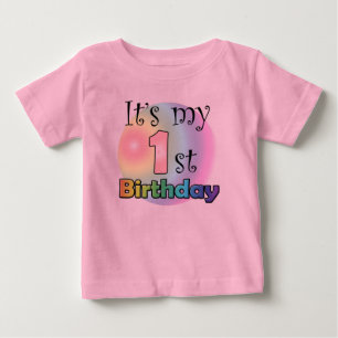 T-shirt Pour Bébé Le My It's my 1st birthday (girl)