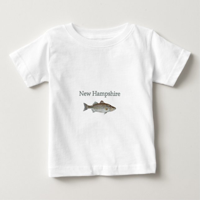 T-shirt Pour Bébé Le New Hampshire (bar d'Amérique) (Devant)
