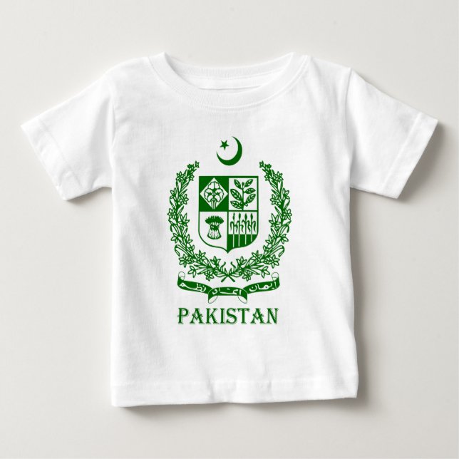 T-shirt Pour Bébé Le PAKISTAN - emblème/manteau des (Devant)
