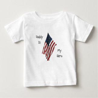 T-shirt Pour Bébé le papa est mon héros
