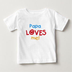 T-shirt Pour Bébé Le papa m'aime