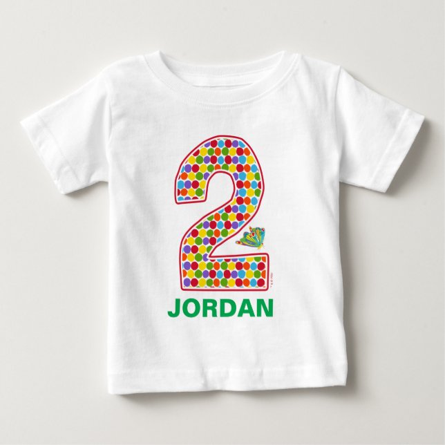 T-shirt Pour Bébé Le papillon Hungry Caterpillar 2e anniversaire (Devant)