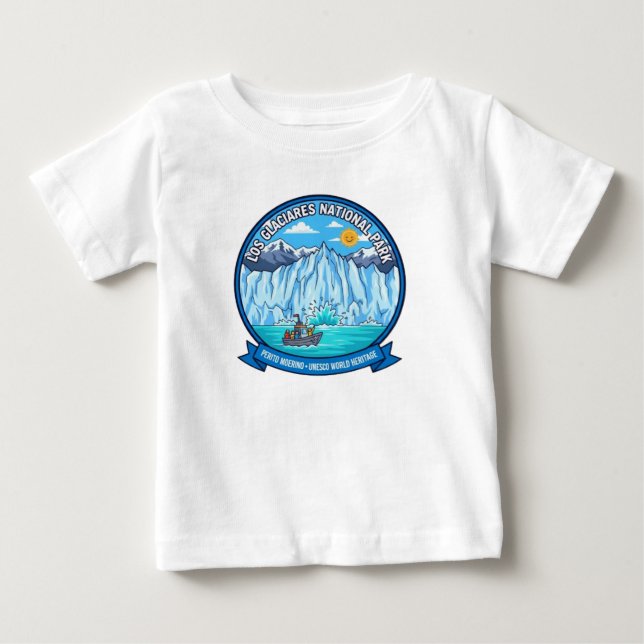 T-SHIRT POUR BÉBÉ LE PARC NATIONAL DE LOS GLACIARES (Devant)