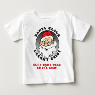 T-SHIRT POUR BÉBÉ LE PÈRE NOËL N'EXISTE PAS
