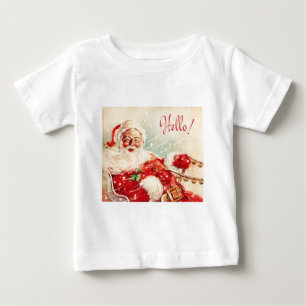 T-shirt Pour Bébé Le père noël vintage
