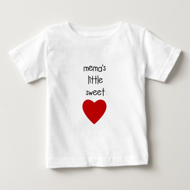 T-shirt Pour Bébé Le petit amoureux de Meme (Devant)