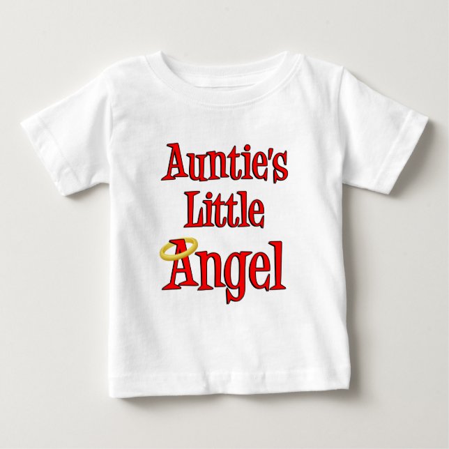 T-shirt Pour Bébé Le petit ange de la tante (Devant)