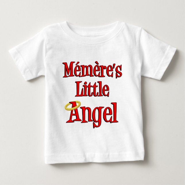 T-shirt Pour Bébé Le petit ange de Memere (Devant)