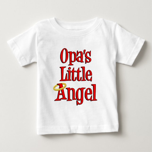 T-shirt Pour Bébé Le petit ange d'Opa (Devant)