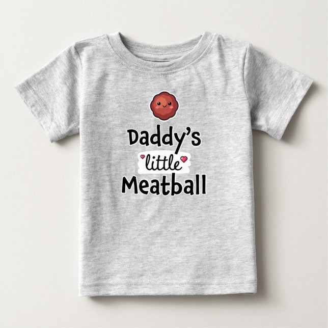 T-shirt Pour Bébé Le petit bouillon de viande de papa (Devant)
