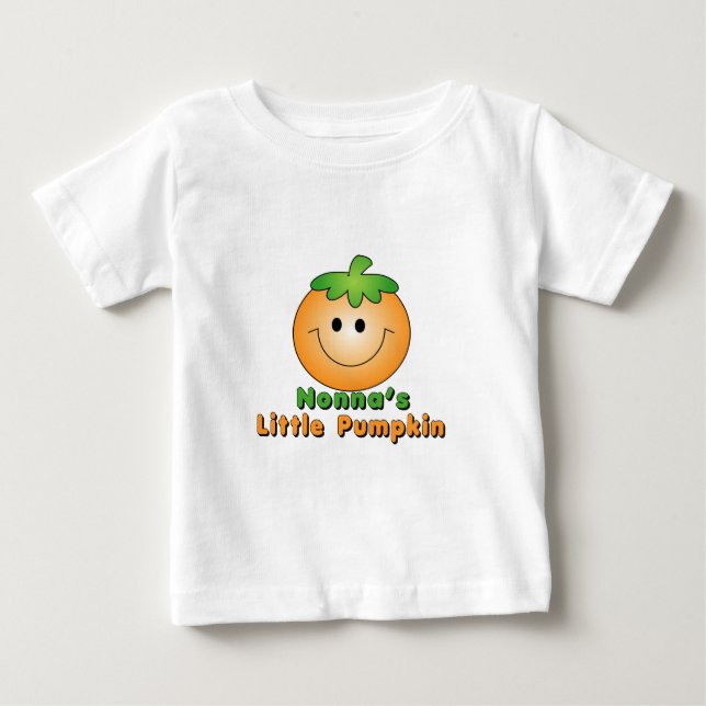 T-shirt Pour Bébé Le petit Citrouille de Nonna (Devant)