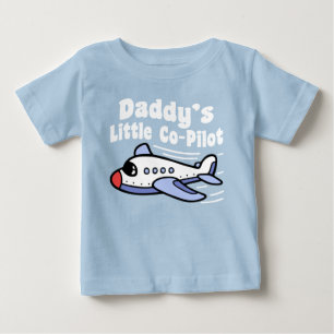 T-shirt Pour Bébé Le petit copilote de papa