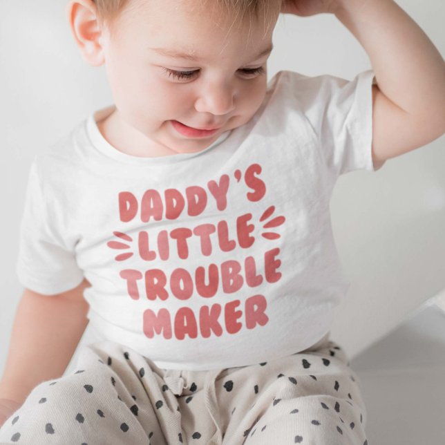 T-shirt Pour Bébé Le petit créateur de problèmes de papa (Créateur téléchargé)