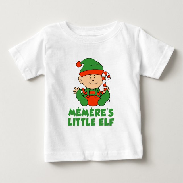 T-shirt Pour Bébé Le petit elfe de Memere (Devant)