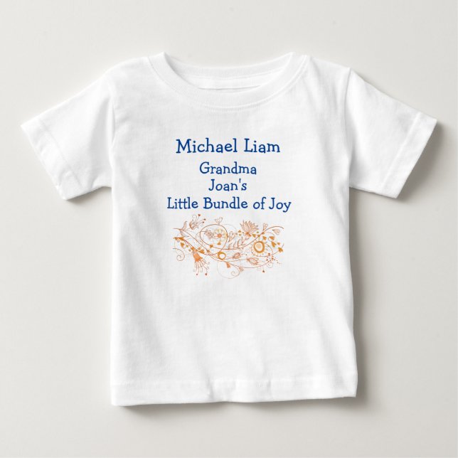 T-shirt Pour Bébé Le petit ensemble de joie d'Artsy Grandma Personna (Devant)