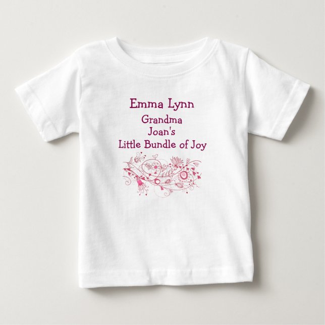T-shirt Pour Bébé Le petit ensemble de joie d'Artsy Grandma Personna (Devant)