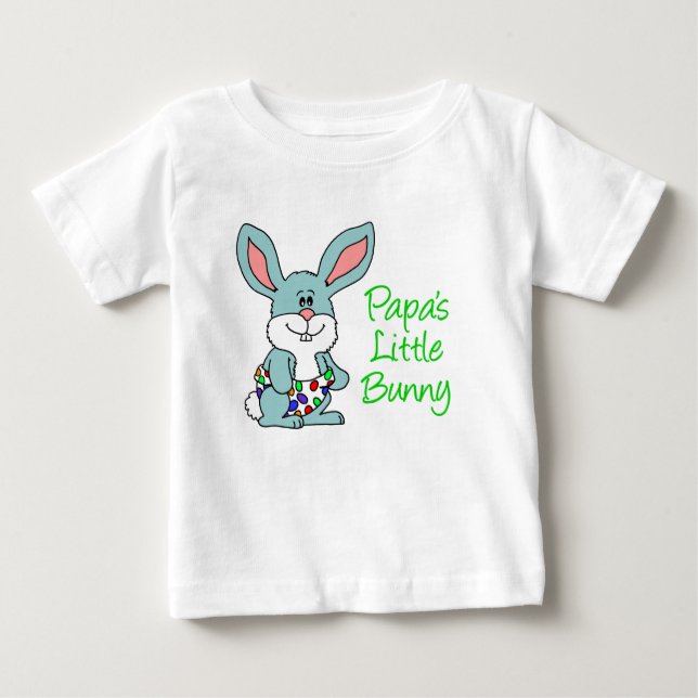 T-shirt Pour Bébé Le petit lapin de papa (Devant)