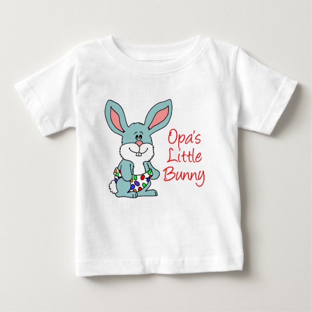T-shirt Pour Bébé Le petit lapin d'Opa (Devant)