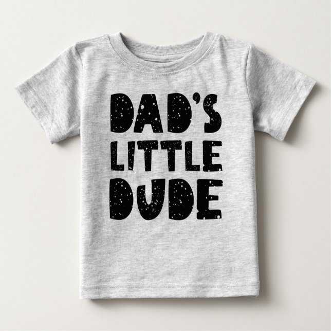 T-shirt Pour Bébé Le petit mec de papa (Devant)