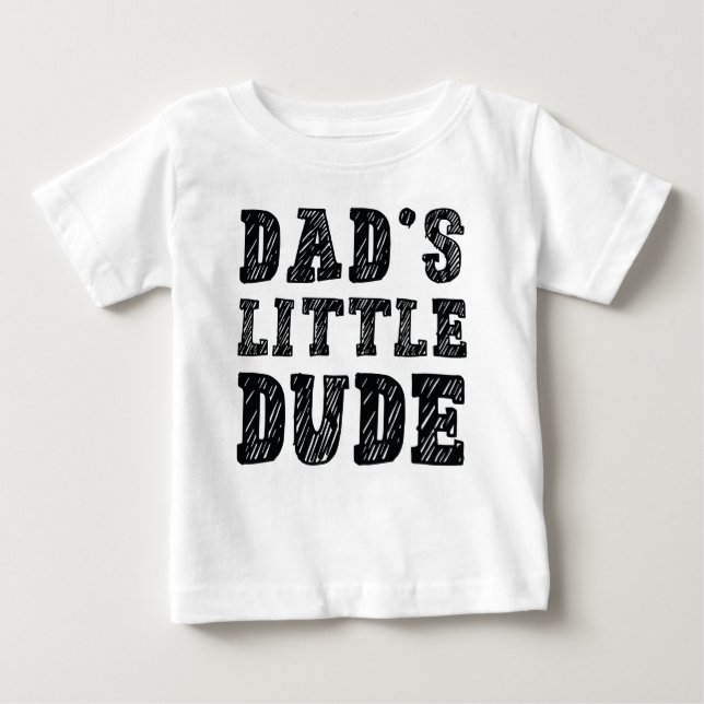 T-shirt Pour Bébé Le petit mec de papa (Devant)