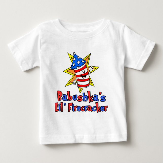 T-shirt Pour Bébé Le petit pétard de Babushka (Devant)