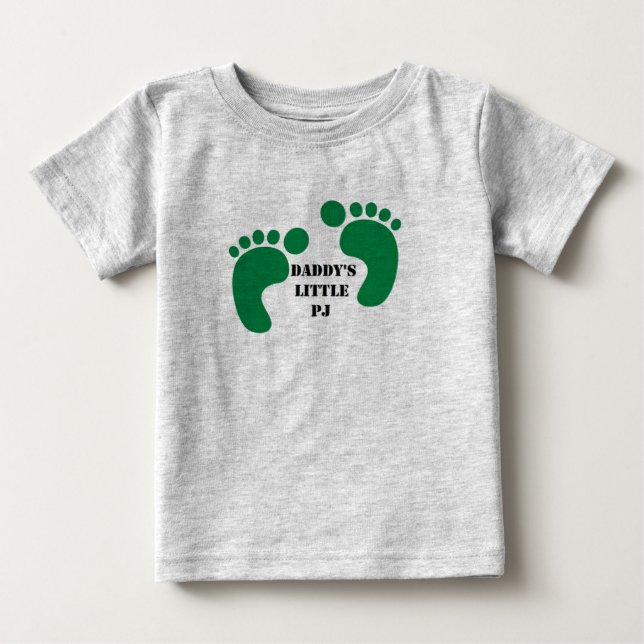 T-shirt Pour Bébé Le petit PJ de papa (Devant)