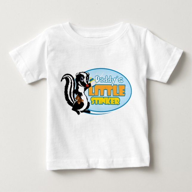 T-shirt Pour Bébé Le petit puant de papa (Devant)