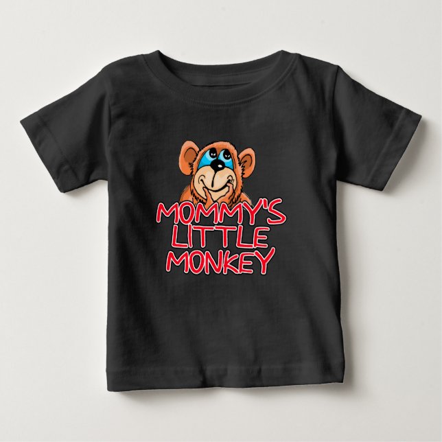 T-shirt Pour Bébé Le petit singe de maman (Devant)
