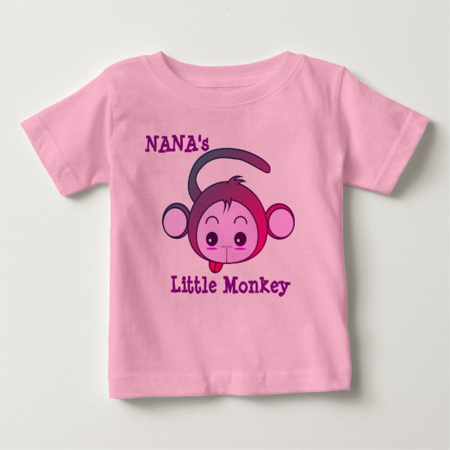 T-shirt Pour Bébé Le petit singe de Nana (Devant)