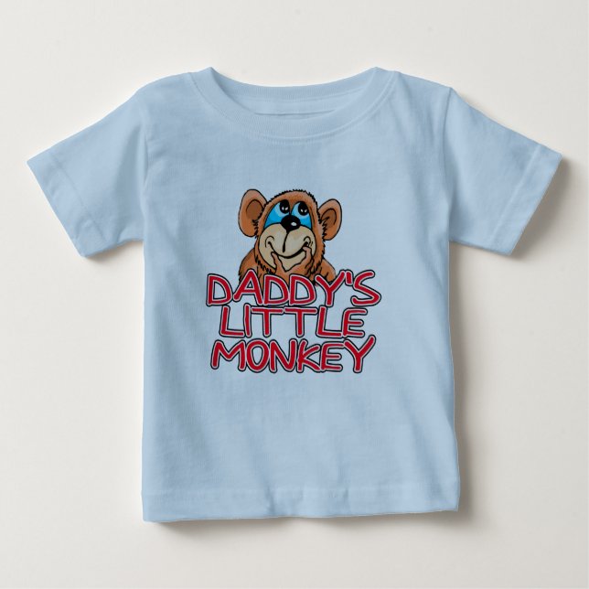 T-shirt Pour Bébé Le petit singe de papa (Devant)