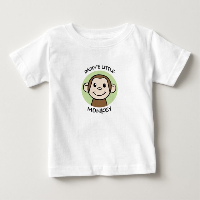 T-shirt Pour Bébé Le petit singe du papa (Devant)