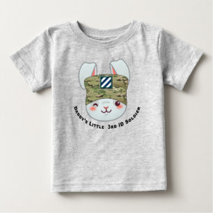 T-shirt Pour Bébé "Le petit soldat de la 3e division d’infanterie de